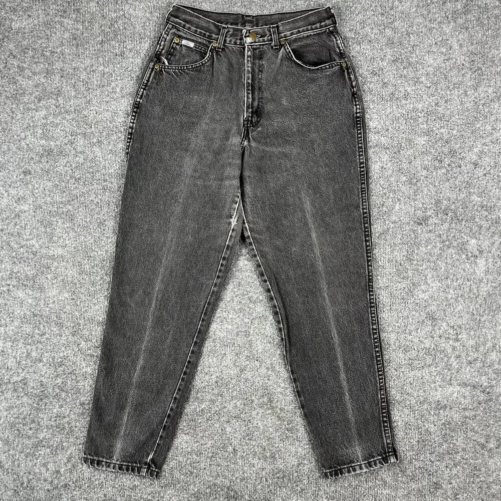 Chic Jeans Kids Size 12 Black‎ Straight Leg Vintage Faded Classic Denim USA